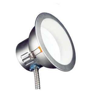 TCP DLC Recessed LED Downlights 120 - 277 V 11/15/19 W 8 in 3000/3500/4100 K Matte Silver Dimmable 1270 - 2150 l,