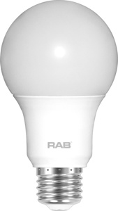 RAB Lighting A19 LED Lamps 9 W Medium (E26) 4000 K Non-dimmable 80 CRI 800 lm
