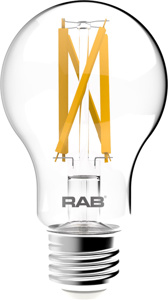 RAB Lighting A19 LED Lamps 9 W Medium (E26) 2700 K Dimmable 90 CRI 810 lm