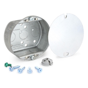 Reliance Controls Round Ceiling Boxes Steel 1-1/2 in Screws
