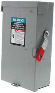 Siemens General Duty Fused Disconnects 60 A NEMA 1 240 VAC 3P4W 3 Phase