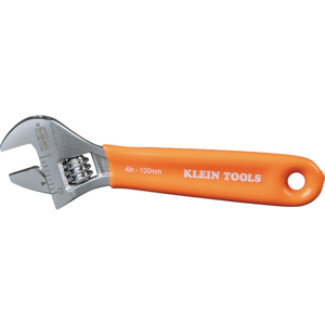 Klein Tools Extra Capacity Adjustable Wrenches 4 in 1/2 in Orange