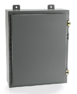 E-Box Wall Mount Continuous Hinge Junction Boxes 18 x 18 x 8 in NEMA 12 Without Knockouts Gray
