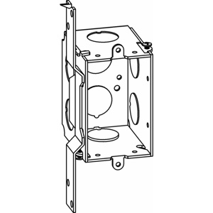 Orbit Industries Metallic Gangable Switch / Outlet Boxes 1 Gang New 2-1/2 in
