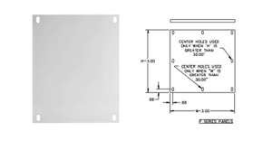 E-Box Back Panels 40 x 32 in Steel