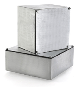 E-Box Wall Mount Screw Cover Weatherproof Junction Boxes 6 x 6 x 6 in Without Knockouts Gray NEMA 3R/12