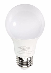 Keystone A19 LED Lamps 9 W Medium (E26) 4000 K Non-dimmable 80 CRI 800 lm