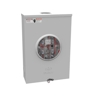 <em class="search-results-highlight">Milbank</em> Lever Bypass Ringless Meter Sockets 200 A 600 VAC OH/UG 5 Jaw 1 Position 1 Phase Quadplex Ground Small Hub