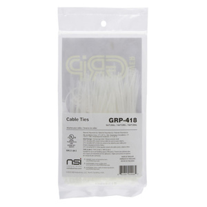 NSI Industries Cable Ties Locking 4 in Natural 100 per Pack