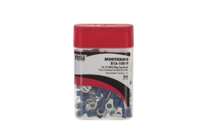 NSI Industries R Series Insulated Ring Terminals 16 - 14 AWG #10 Blue