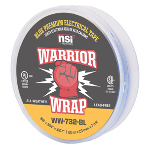 NSI Industries WW-732 Series Vinyl Electrical Tape 3/4 in x 60 ft 7 mil Blue