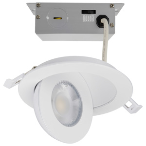 Satco Products CCTSelect Recessed Downlights 120 V 9 W 4 in 2700/3000/3500/4000/5000 K White Dimmable 650 - 750 lm