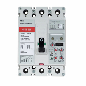 Eaton HFDE Series F Frame Molded Case Circuit Breakers 160 A 600 VAC 3 Pole