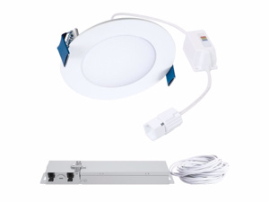 Cooper Lighting Solutions HLB Recessed Wafer Lights 120 - 277 V 82 - 85 W 6 in 2700/3000/3500/4000/5000 K White Dimmable 5430 - 6000 lm