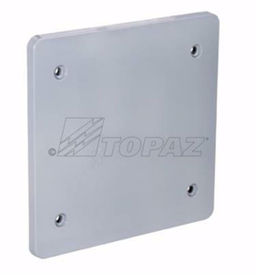 Southwire FS / FD Device Box Covers Blank Raised 2 Gang Gray