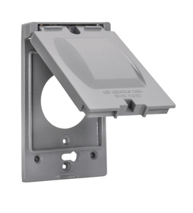 Southwire Topaz Weatherproof Outlet Box Covers Single Receptacle 1 Gang Gray