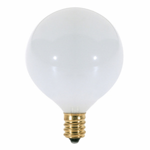 25W G16 1/2 CAND GLOSSY WHT S3260 SAT