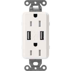Lutron Combination Devices 15 A 125 V 5-15R