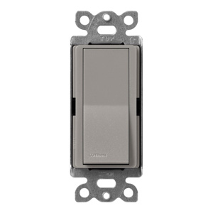 Lutron 4-Way, DPST Rocker Light Switches 15 A 120/277 V Satin Colors® Cobblestone