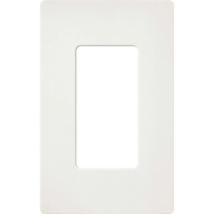 Lutron Standard Decorator Wallplates 1 Gang Architectural White Plastic Surface
