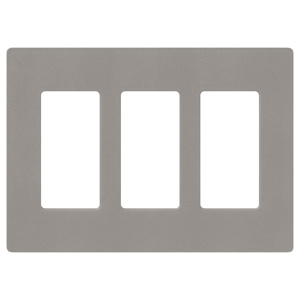 Lutron Standard Decorator Wallplates 3 Gang Cobblestone Plastic Surface