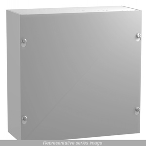 Hammond Manufacturing Wall Mount Screw Cover Junction Boxes 8 x 8 x 6 in Without Knockouts Gray NEMA 1