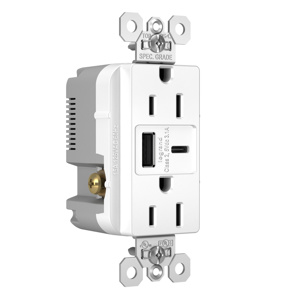 TR15USBACW 15A 125V RCP/USB