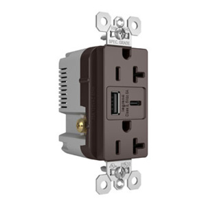 TR20USBAC6 125V USB CHGR/RCP
