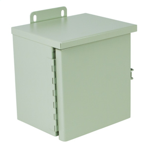 Hubbell Wiegmann Wall Mount Hinged Weatherproof Junction Boxes 10 x 8 x 6 in With Knockouts Gray NEMA 3R