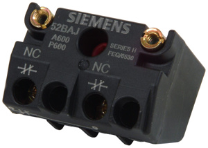 Siemens Contact Blocks 0 NO 2 NC Screw