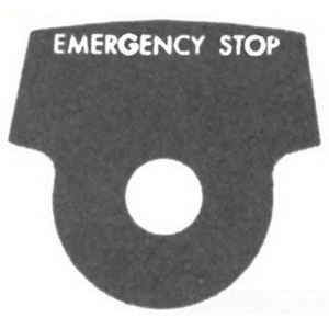 Appleton Emerson Push Button Legend Plates