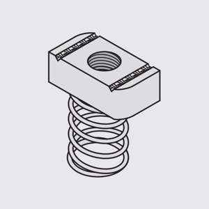 Wheatland Tube ZI-Strut Regular Channel Spring Nuts