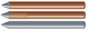Priority Wire & Cable Ground Rods 5/8 in 6 ft Steel Galvanized