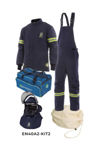 NSA Enespro® AirLite Ascend™ Arc Flash Kits Navy Large No Logo 40 cal/cm2