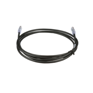Panduit Cat6a Riser Patch Cords UTP (Unshielded Twisted Pair) RJ45, Booted 5 ft 24/4PR Black