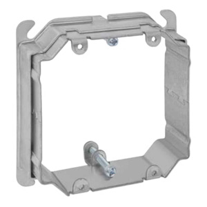 ABB Thomas & Betts 4 Square Box Adjustable Plaster Rings 2 Gang Raised
