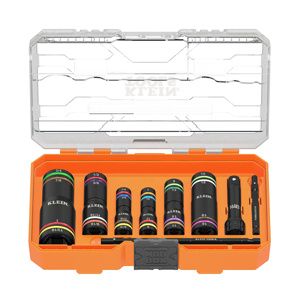 Klein Tools KNECT™ Socket Sets 1/4 in<multisep/>3/8 in 9 Piece 6 Point