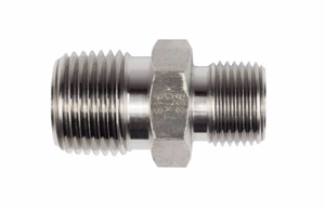 Tylok Reducing Hex Pipe Nipples 1/4 x 1/8 in Brass