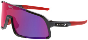 MCR Safety Glasses Anti-scratch Red Diamond Gun Metal/Red