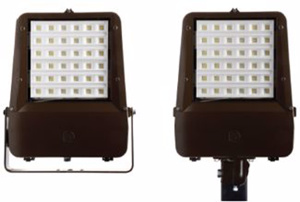 Current Lighting Evolve EFH Floodlights LED 120 - 277 V 194 W Dark Bronze 30000 lm 4000 K