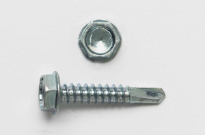 Peco Fasteners Steel Hex Washer Head Self-drilling Screws