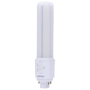Satco Products PL LED Lamps 9.5 W 4-pin (G24q) 3000/3500/4000 K Dimmable 80+ CRI 1100/1150/1200 lm White
