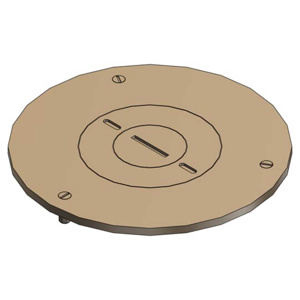 ABB Thomas & Betts MopTite™ P-90 Floor Box Cover Plates 2-13/16 in Brass Metallic