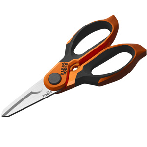 Klein Tools Cable Stripping Scissors Black/Orange Ambidextrous