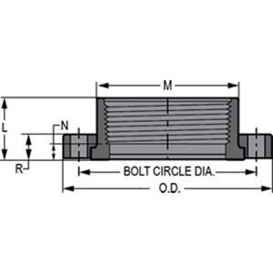 855-005C 1/2 FPT FLNG