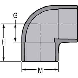 806-010C 1 CPVC SCH80 90 ELB SOC