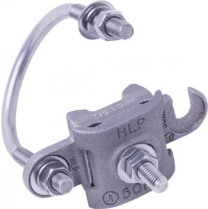 Harger Lightning U-bolt Pipe Clamps 6 AWG - 250 kcmil Aluminum 1-1/2 - 2 in