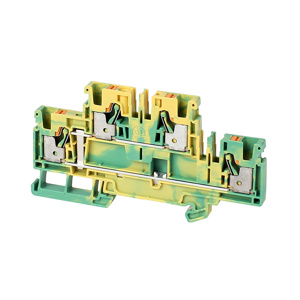 Rockwell Automation 1492-P IEC Push-in Feed-thru Fuse Terminal Blocks Push-In Multi-level, 4 Point (Side A: 2, Side B: 2) 26 - 10 AWG