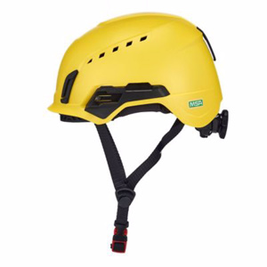 MSA V-Gard H2™ Vented Safety Helmets 53 - 63 cm Circumference Ratcheting No Logo Yellow