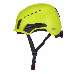 MSA V-Gard H2™ Vented Safety Helmets 53 - 63 cm Circumference Ratcheting No Logo High Vis Yellow